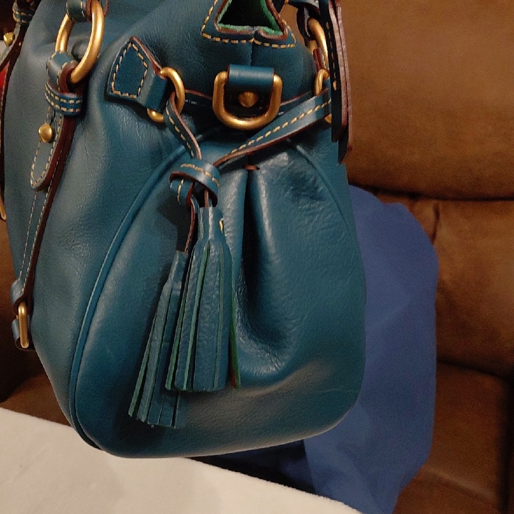Dooney & Bourke Florentine Satchel In Demin (Large) - Picture 5 of 17